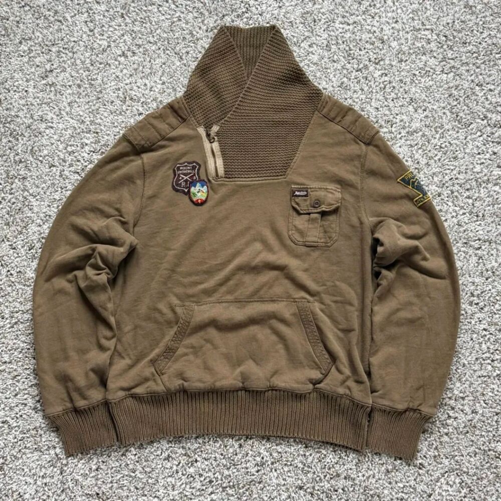 Vintage Polo Ralph Lauren Mount Churchill Mountain Expedition Shawl Neck Sweater